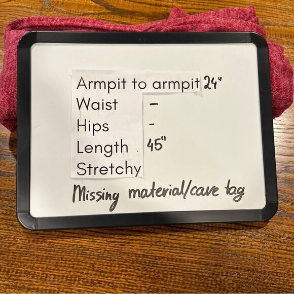 LuLaRoe Joy raspberry color open sleeveless duster / long cardigan size large - Picture 7 of 9